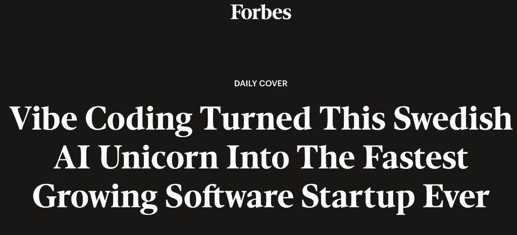 Forbes: Lovable is the fastest-growing software startup ever